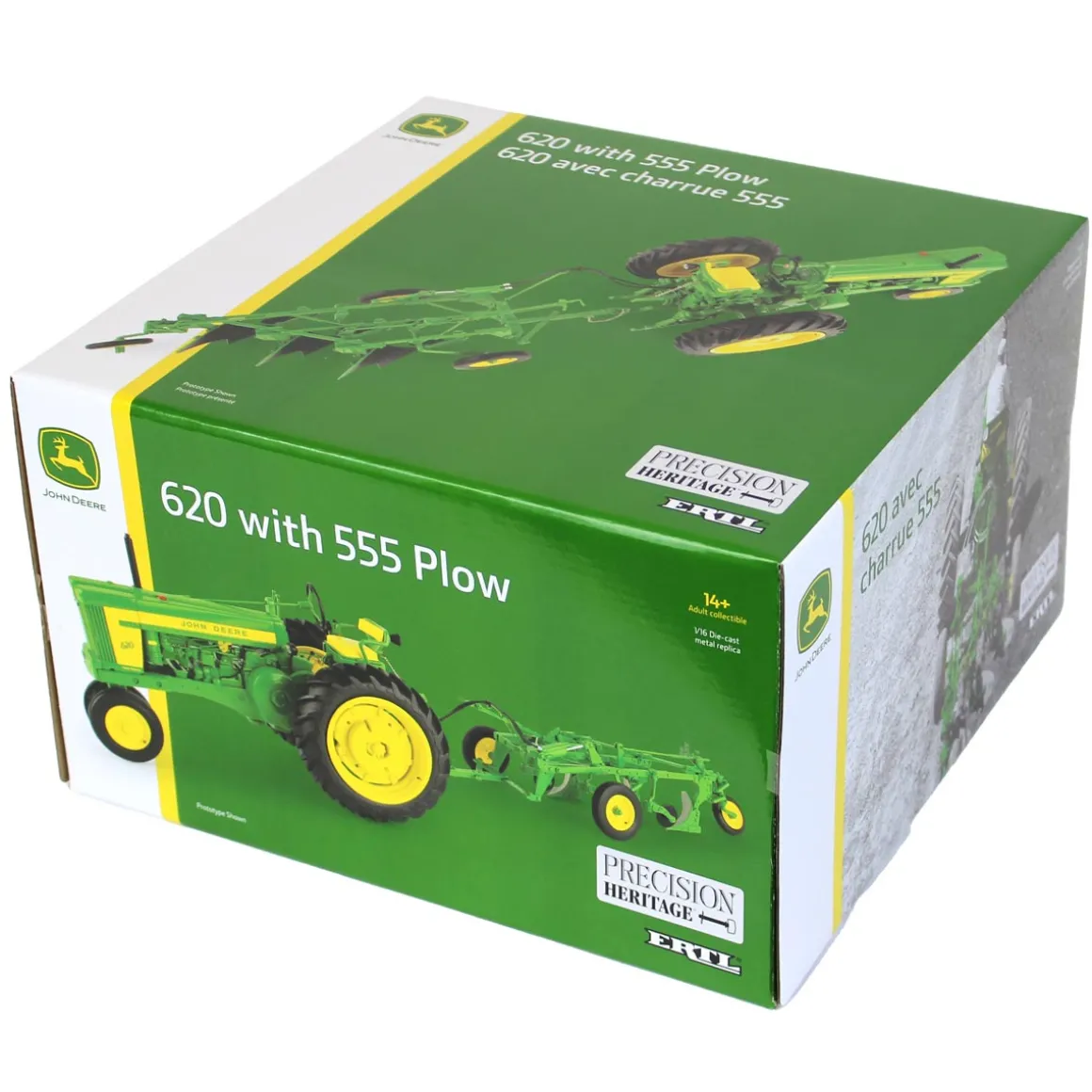 1/16 John Deere 620 Narrow Front with 555 Plow, ERTL Precision Heritage Series