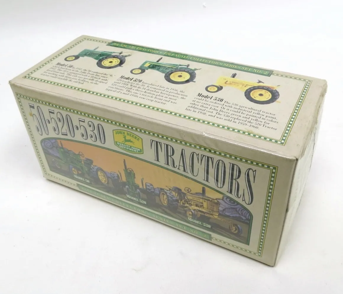 1/64 John Deere 3 Piece Set with 50, 520 & 530 Tractors, Set #2