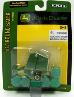 1/64 John Deere 567 Round Baler with 6 Bales by ERTL