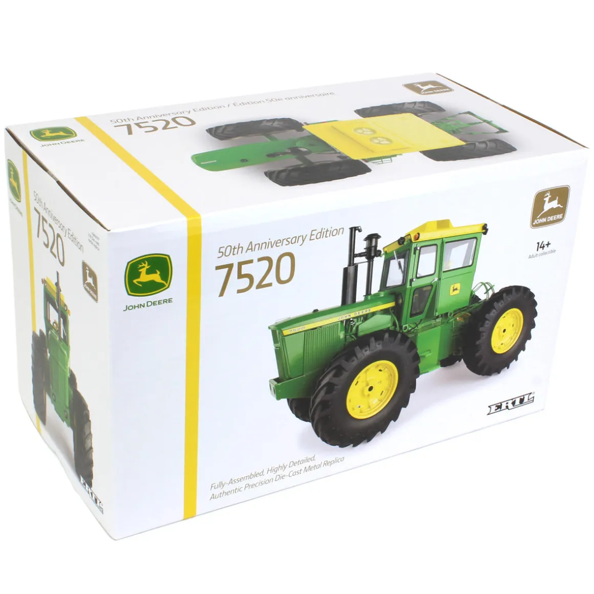 1/16 John Deere 7520 4WD 50th Anniversary Tractor, ERTL Precision Series