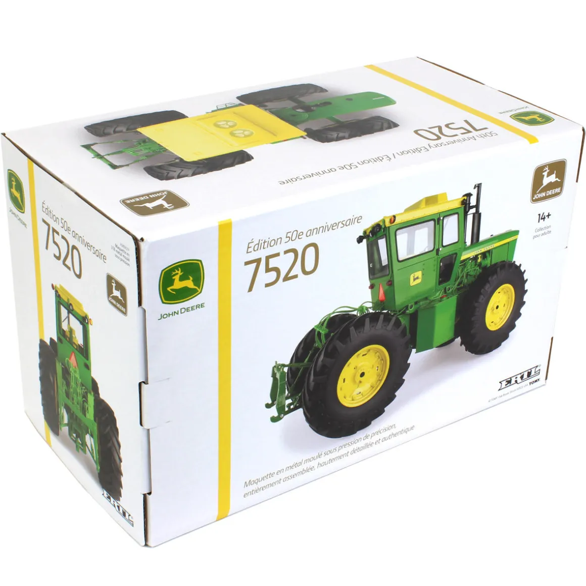 1/16 John Deere 7520 4WD 50th Anniversary Tractor, ERTL Precision Series
