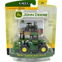 1/64 John Deere 8630 with Duals and Blade by ERTL