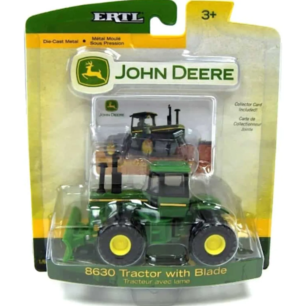 1/64 John Deere 8630 with Duals and Blade by ERTL