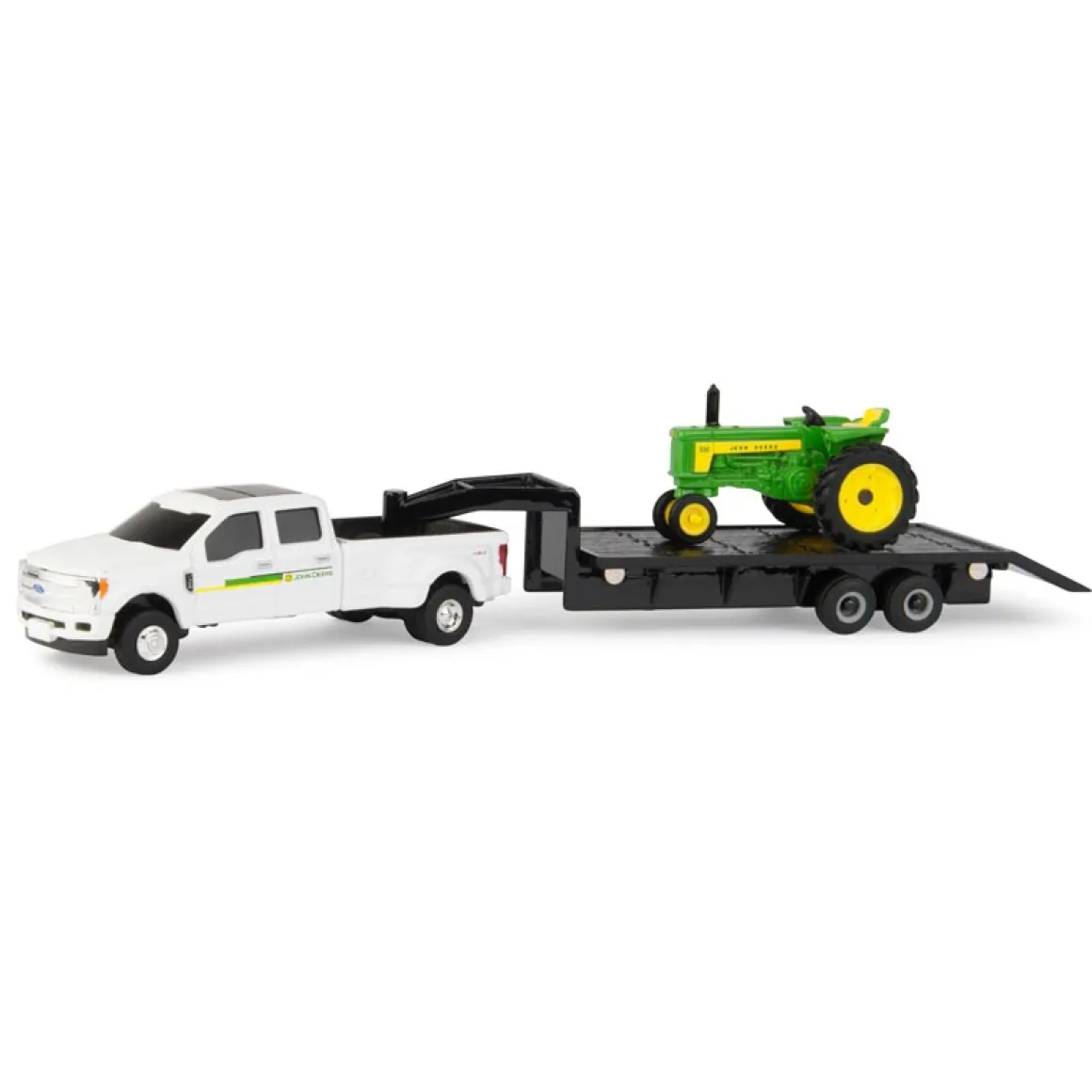 1/64 John Deere 530 with Ford F-350 Dually and 5th Wheel Trailer