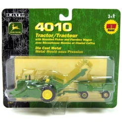 1/64 John Deere 4010 with Mounted Cornpicker & Wagon