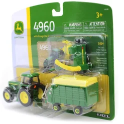 1/64 John Deere 4960 with Pull-Type Forage Harvester and Wagon