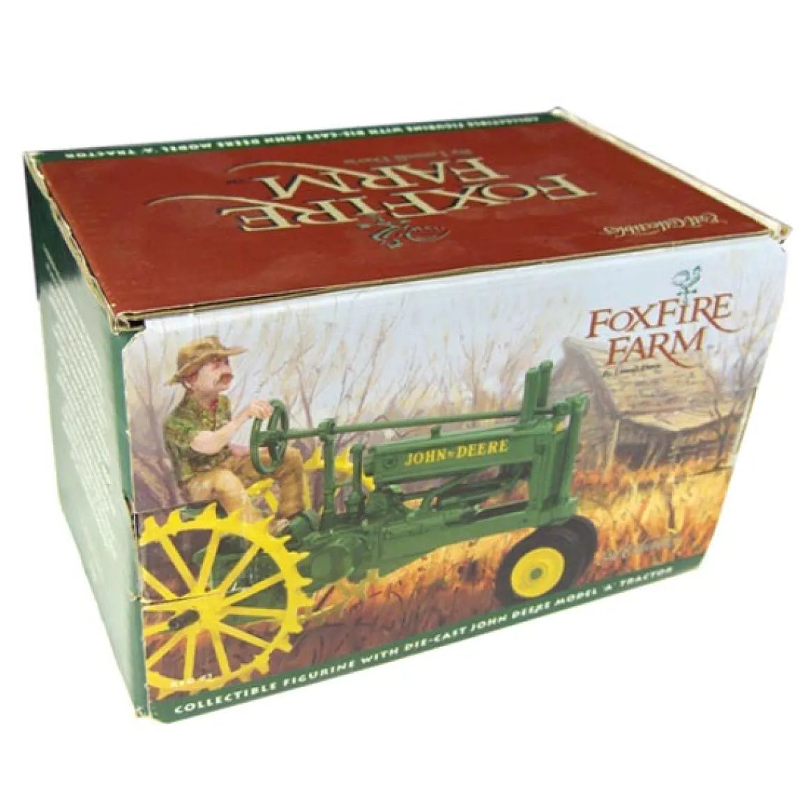 1/16 John Deere A Steel Wheel Tractor with Red #5 Figurine, Foxfire Farm