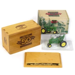 1/64 John Deere A with Farmer, ERTL 50 Anniversary Wooden Box