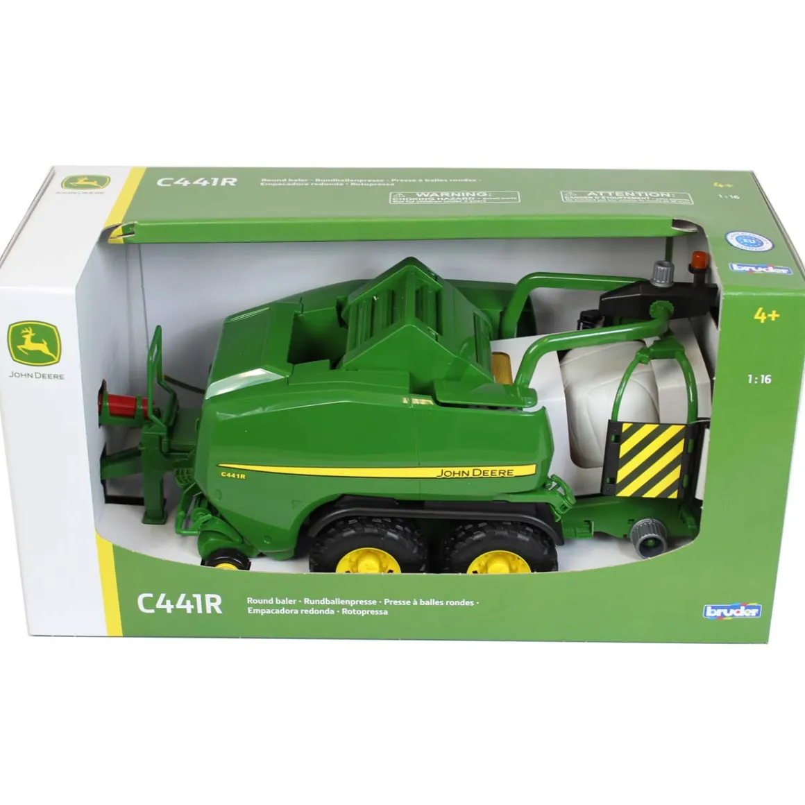 1/16 John Deere C441R Tandem Axle Wrapping Round Baler by Bruder
