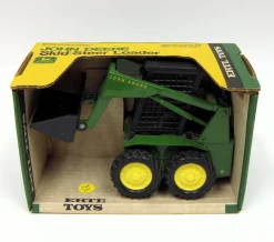 1/16 John Deere Green Steel Skid Steer - Older Version Box, Made in the USA by ERTL