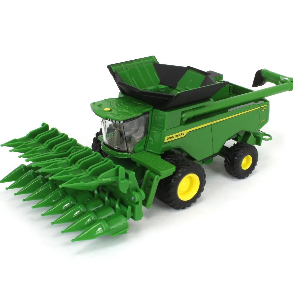 1/64 John Deere Harvesting Set w/ 8R 370 Tractor, Grain Cart, X9 1100 Combine & Grain Semi