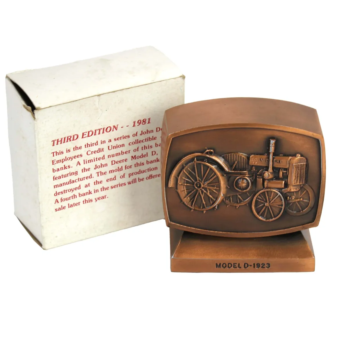 1923 John Deere Model "D" John Deere Employees Credit Union Bank, 3rd Edition