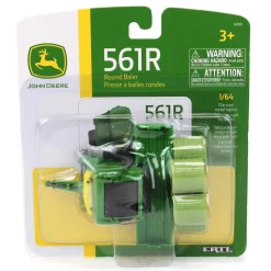 1/64 John Deere 561R Round Baler with 6 Bales