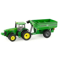 1/64 John Deere 8320R with Duals & J&M Grain Cart