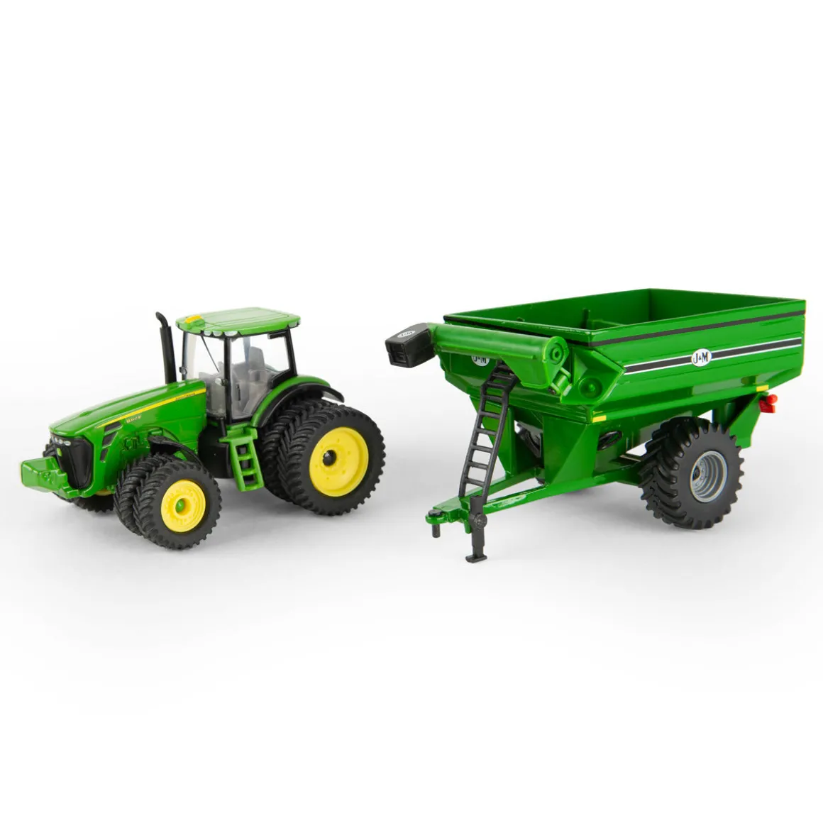 1/64 John Deere 8320R with Duals & J&M Grain Cart