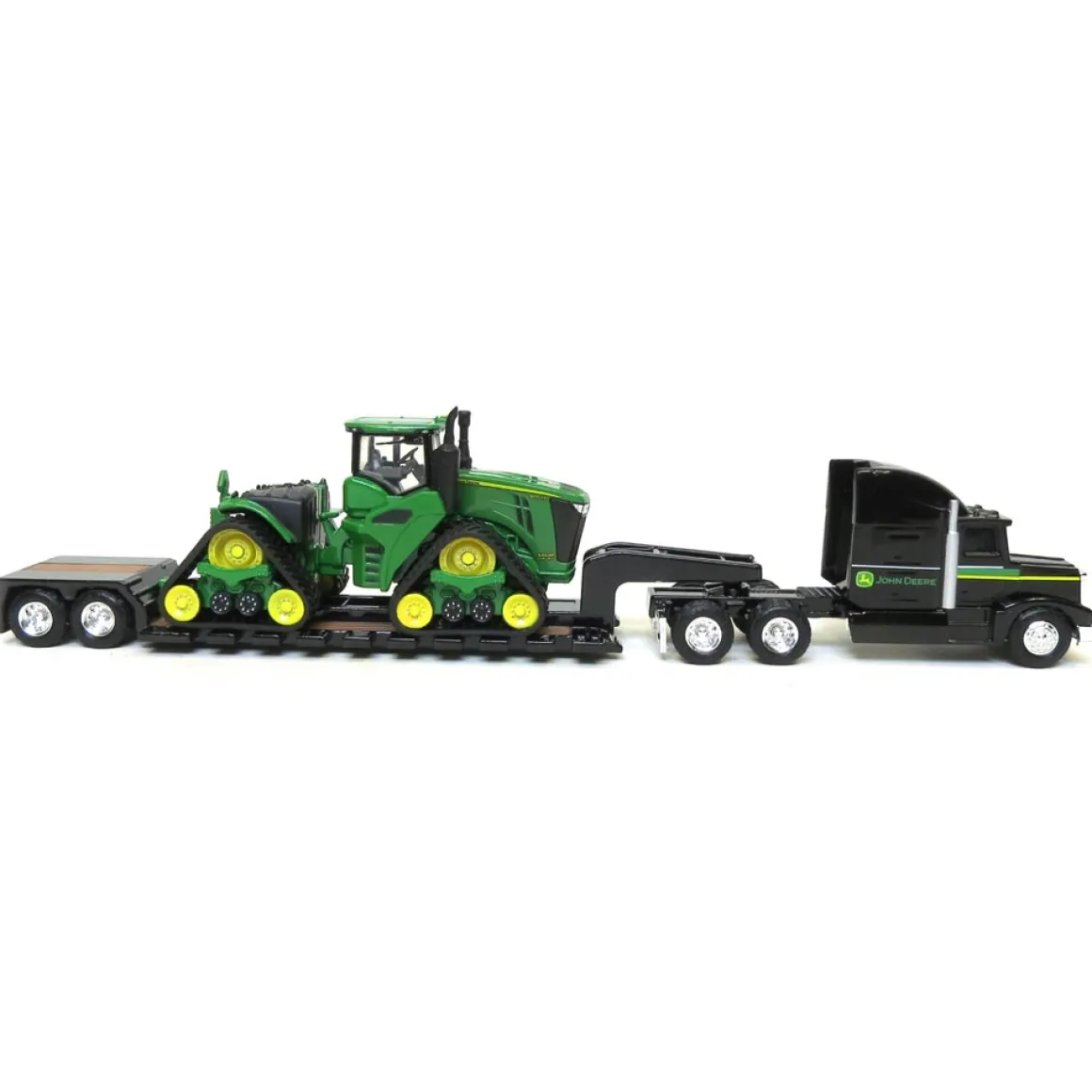 1/64 John Deere 9570RX Scraper Special with Semi and Lowboy Trailer