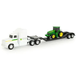 1/64 John Deere Semi, Lowboy & Tractor with Loader, Collect N Play Value Set