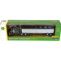 1/64 John Deere Semi with Black Cab and Grain Hauler