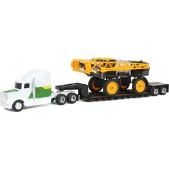 1/64 John Deere Semi with Lowboy Trailer & Hagie STS12 Sprayer