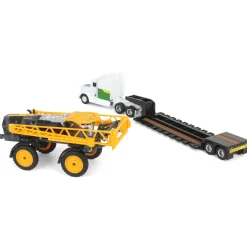 1/64 John Deere Semi with Lowboy Trailer & Hagie STS12 Sprayer
