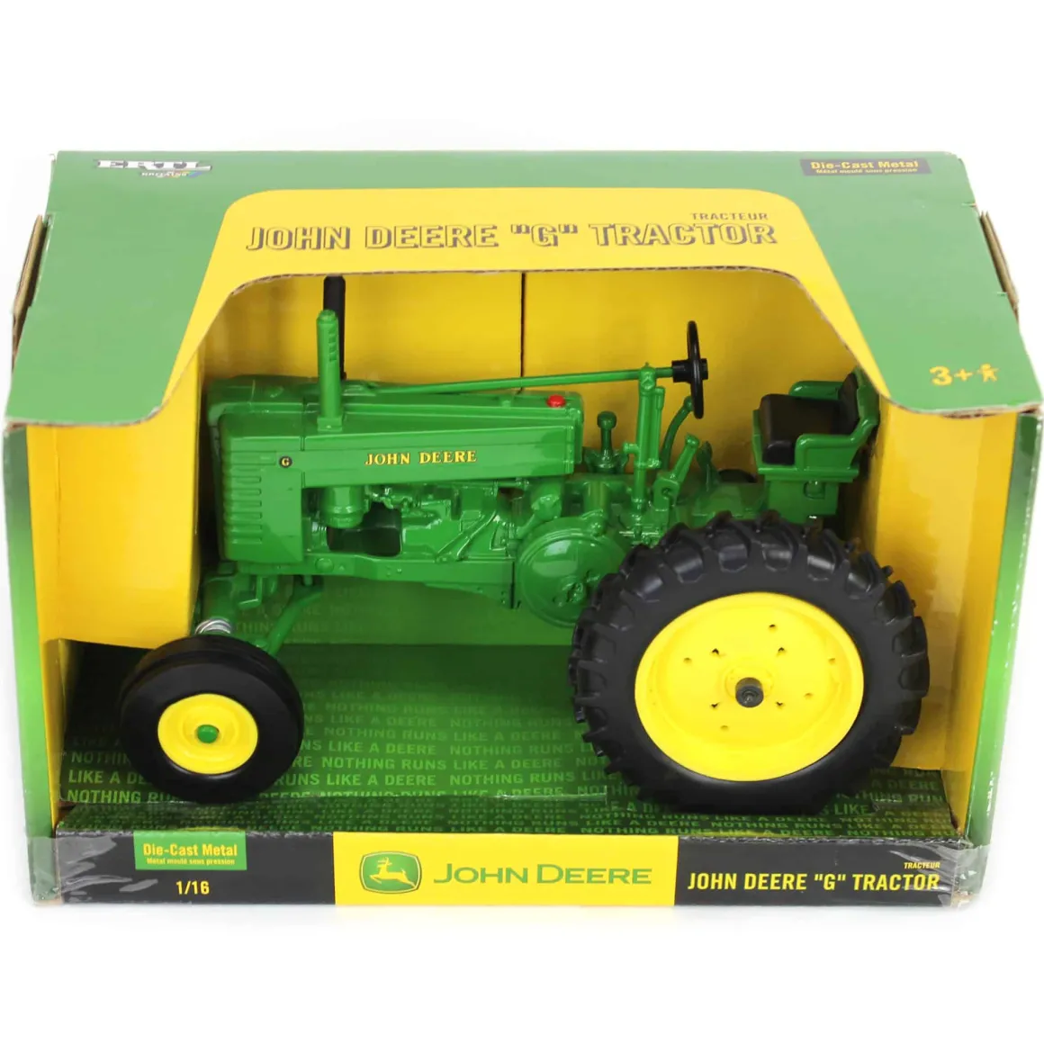 1/16 John Deere Styled G Wide Front with Plastic Rims