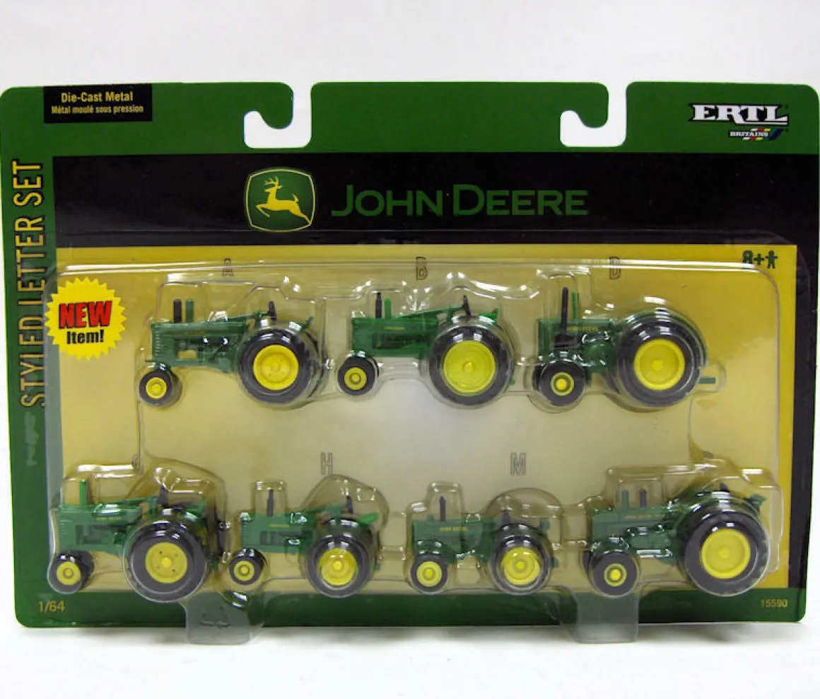 1/64 John Deere Styled Letter Series 7 Piece Set