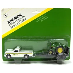 1/64 John Deere 4WD Pickup w/ Trailer & John Deere D Tractor