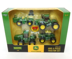 1/64 John Deere 4WD Set with 7520, 8010, 8770 & 9620 Tractors
