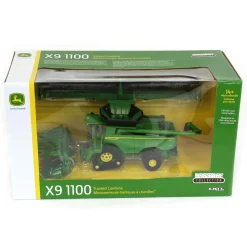 1/64 John Deere X9 1100 Combine w/ Front Tracks and Draper & Corn Heads, ERTL Prestige Collection