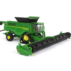 1/64 John Deere X9 1100 Combine w/ Front Tracks and Draper & Corn Heads, ERTL Prestige Collection