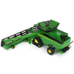 1/64 John Deere X9 1100 Combine w/ Front Tracks and Draper & Corn Heads, ERTL Prestige Collection