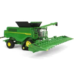 1/64 John Deere X9 1100 Combine w/ Front Tracks and Draper & Corn Heads, ERTL Prestige Collection