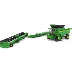 1/64 John Deere X9 1100 Combine w/ Front Tracks and Draper & Corn Heads, ERTL Prestige Collection