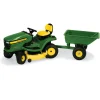 1/16 John Deere X324 with 4 Wheel Steer, 48 Mower Deck & Dump Cart