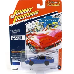 1/64 Johnny Lightning Classic Gold 2023 Release 1A - 1979 Chevrolet Corvette, Dark Blue Metallic