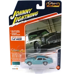 1/64 Johnny Lightning Classic Gold 2023 Release 1A - 1966 Aston Martin DB5, Caribbean Pearl