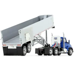 1/50 Kenworth T880, Blue, with East Genesis End Dump Trailer by First Gear
