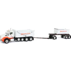 1/64 Kenworth T880 Dump w/ Dolly & Rogue Tandem Dump Trailer, Knife River, 2021 Natl Toy Truck 'N Construction
