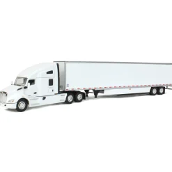 1/64 Kenworth T680 76in High-Roof Sleeper with 53ft Utility Trailer, DCP by First Gear