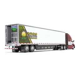 1/64 Kenworth T680 78" High-Roof Sleeper w/ 53' Utility Trailer, Eagle Eye Produce, DCP by First Gear