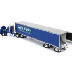 1/64 Kenworth W990 Day Cab with 53ft Utility Reefer Trailer, Western Distributing, DCP by First Gear