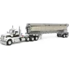 1/64 Kenworth W990 with Walinga Tandem Feed Trailer, White/Black, DCP by First Gear