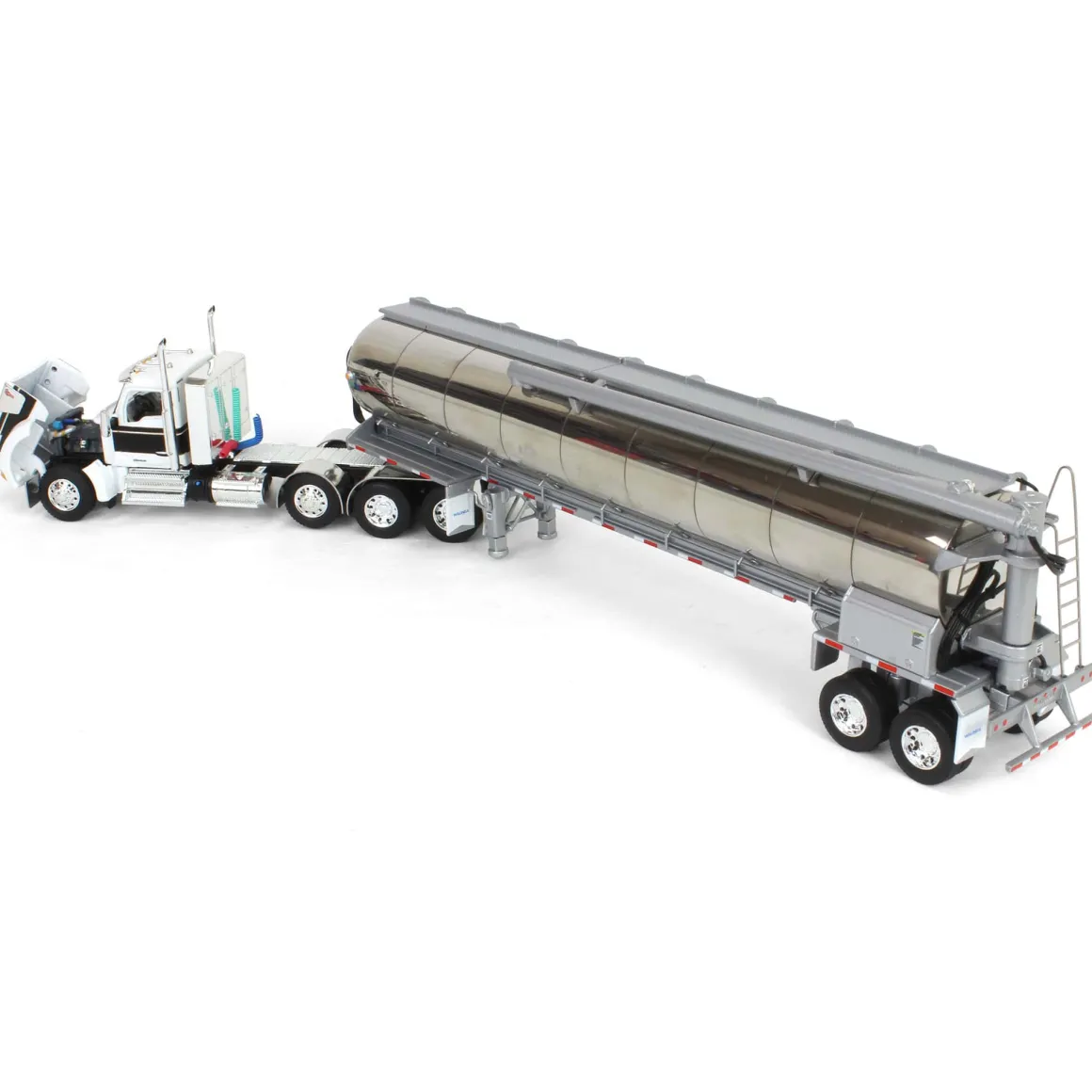 1/64 Kenworth W990 with Walinga Tandem Feed Trailer, White/Black, DCP by First Gear