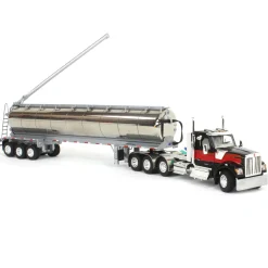 1/64 Kenworth W990 with Walinga Tandem Feed Trailer, Red/Black, DCP by First Gear