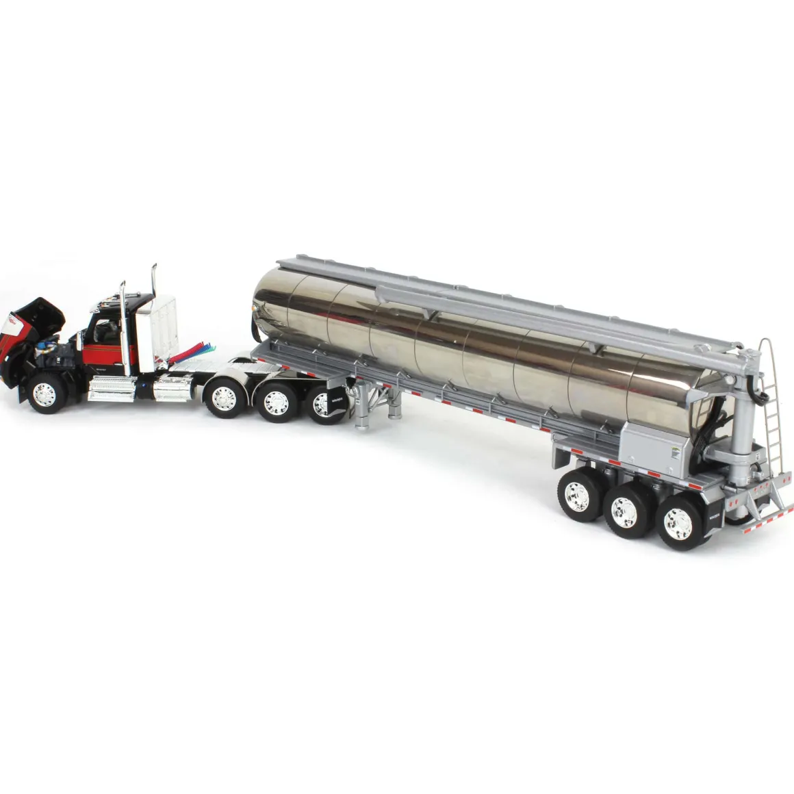 1/64 Kenworth W990 with Walinga Tandem Feed Trailer, Red/Black, DCP by First Gear