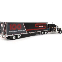 1/64 Kenworth W900L & 53' Utility Trailer w/ Skirts, Kenworth 100th Anniversary, DCP by First Gear