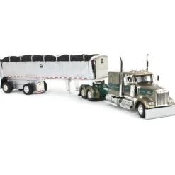1/64 Kenworth W900L with MAC Dump Trailer, D&D Hauling & Excavating, DCP by First Gear