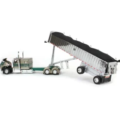 1/64 Kenworth W900L with MAC Dump Trailer, D&D Hauling & Excavating, DCP by First Gear