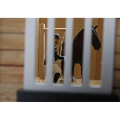 1/24 Kids Globe Wooden Horse Stable with 4 Boxes, Storage and Wash Box