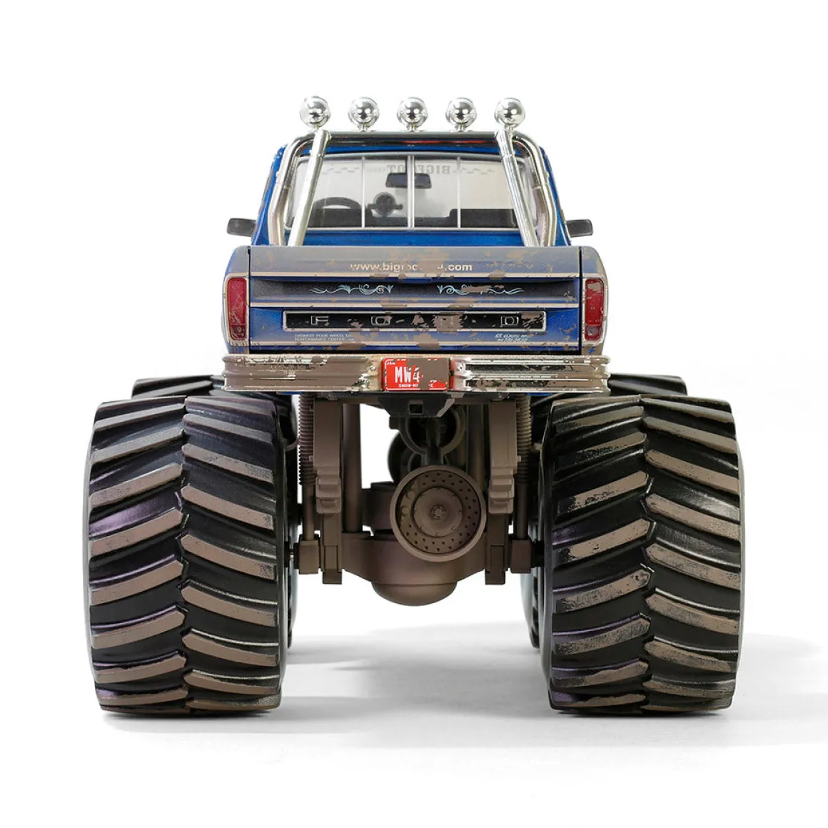 1/18 Kings of Crunch Bigfoot #1, 1974 Ford F-250 Monster Truck with 66-Inch Tires, Dirty Version